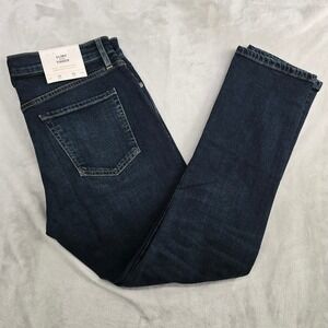 Flint and Tinder Mens Slim Fit Dark Wash Jeans 33x30 Made in USA